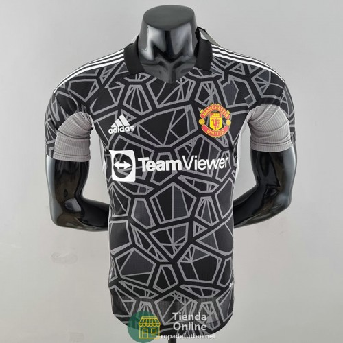 Camiseta Authentic Manchester United Portero Negro 2022/2023