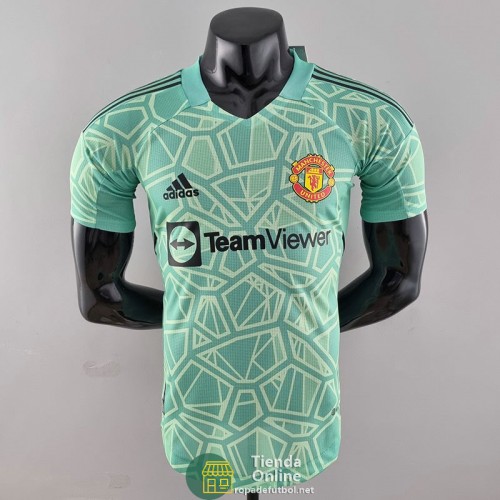 Camiseta Authentic Manchester United Portero Verde 2022/2023