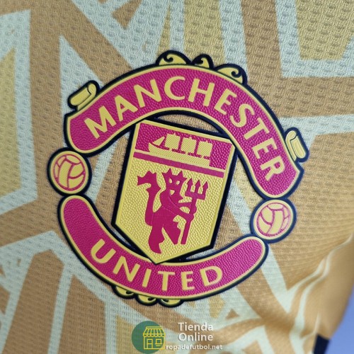 Camiseta Authentic Manchester United Portero Amarillo 2022/2023