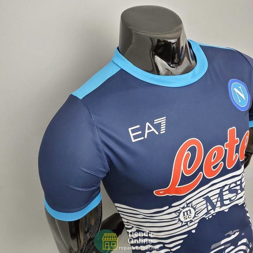 Camiseta Authentic Napoli Commemorative Edition Azul 2021/2022