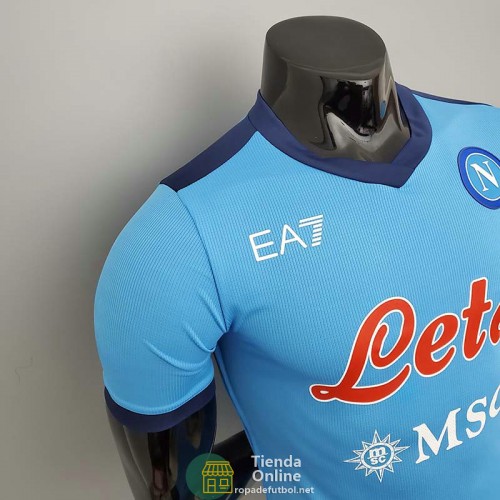 Camiseta Authentic Napoli EA7 Azul 2021/2022