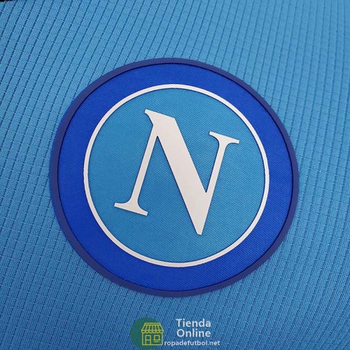 Camiseta Authentic Napoli EA7 Azul 2021/2022