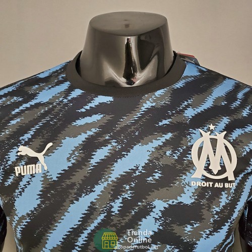 Camiseta Authentic Olympique Marseille Tracksuit Negro 2021/2022