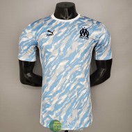 Camiseta Authentic Olympique Marseille Tracksuit Azul 2021/2022