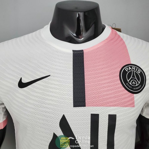 Camiseta Authentic PSG Rosado Blanco 2021/2022