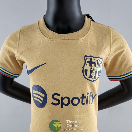 Camiseta Barcelona Niños Segunda Equipación 2022/2023