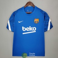 Camiseta Barcelona Training Azul II 2021/2022