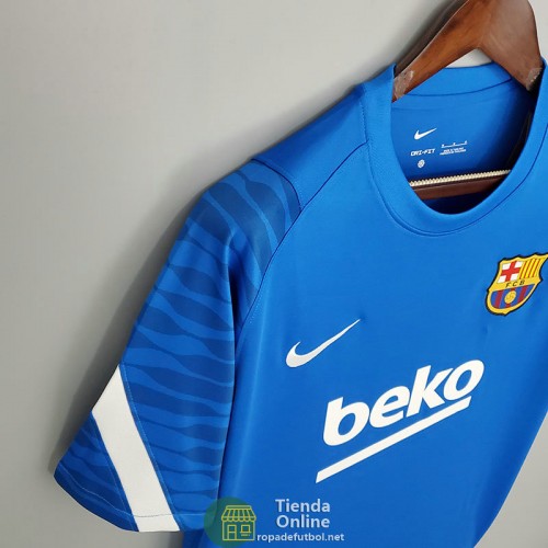 Camiseta Barcelona Training Azul II 2021/2022