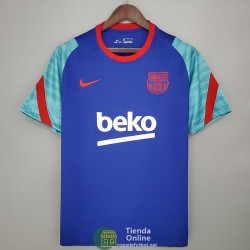 Camiseta Barcelona Training Azul Rojo Verde 2021/2022