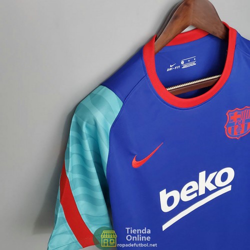 Camiseta Barcelona Training Azul Rojo Verde 2021/2022