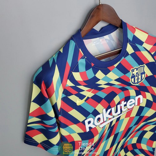 Camiseta Barcelona Training Distortion 2021/2022