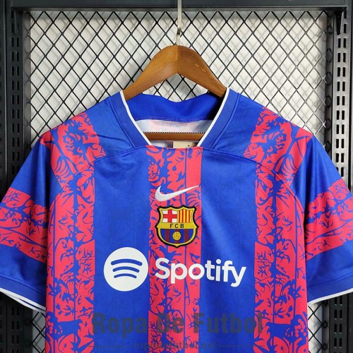 Camiseta Barcelona Training Suit Azul I 2023/2024