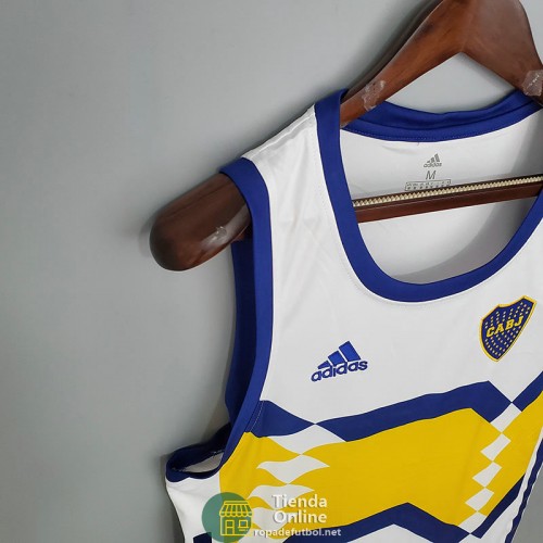 Camiseta Boca Juniors Vest Blanco 2021/2022