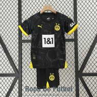 Camiseta Borussia Dortmund Ninos Segunda Equipación 2023/2024