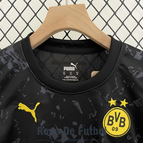 Camiseta Borussia Dortmund Ninos Segunda Equipación 2023/2024