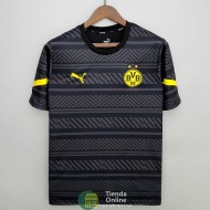 Camiseta Borussia Dortmund Pre Match Training Negro I 2022/2023