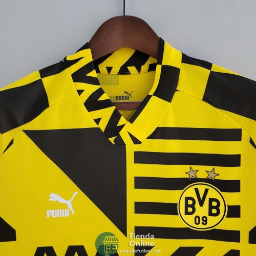 Camiseta Borussia Dortmund Pre Match Amarillo Negro 2022/2023