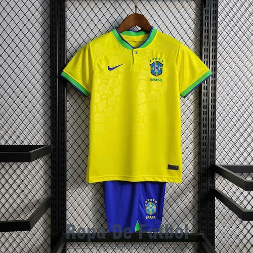 Camiseta Brasil Ninos Primera Equipacion 2022/2023