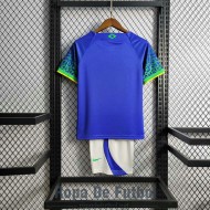 Camiseta Brasil Ninos Segunda Equipacion 2022/2023