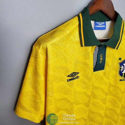 Camiseta Brasil Retro Primera Equipación 1991/1993