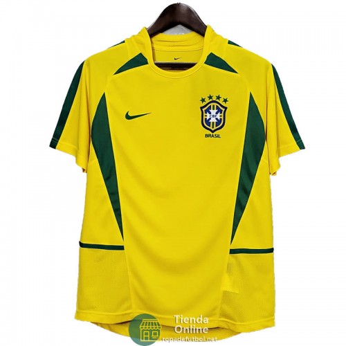 Camiseta Brasil Retro Primera Equipación 2002/2003