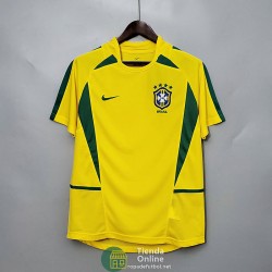 Camiseta Brasil Retro Primera Equipación 2002/2003