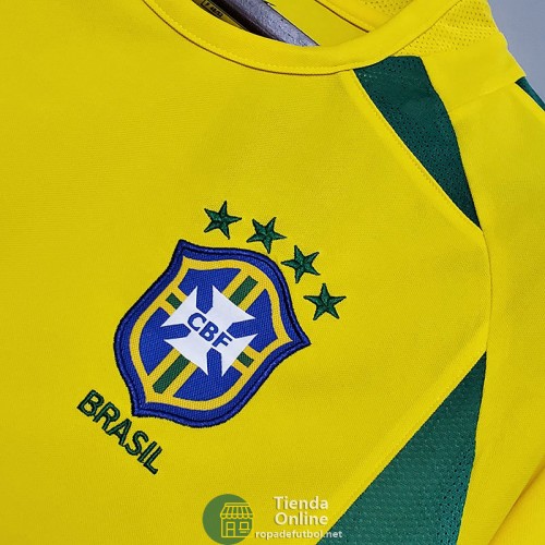 Camiseta Brasil Retro Primera Equipación 2002/2003