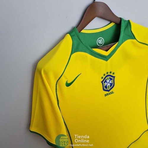 Camiseta Brasil Retro Primera Equipación 2004/2006