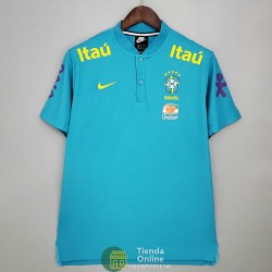 Camiseta Brasil Training Azul II 2021/2022