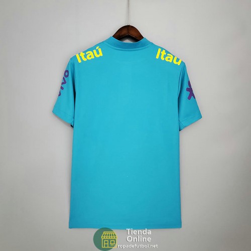 Camiseta Brasil Training Azul II 2021/2022