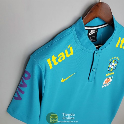 Camiseta Brasil Training Azul II 2021/2022