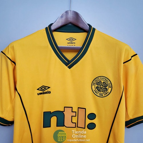 Camiseta Celtic Retro Segunda Equipación 2001/2003