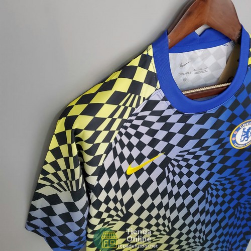 Camiseta Chelsea Training Azul Amarillo II 2021/2022