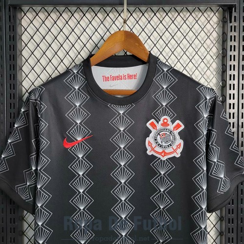 Camiseta Corinthians Training Suit Negro I 2023/2024