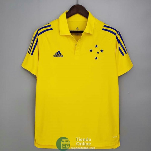 Camiseta Cruzeiro Polo Amarillo 2021/2022