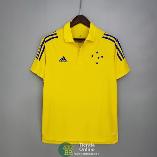 Camiseta Cruzeiro Polo Amarillo 2021/2022