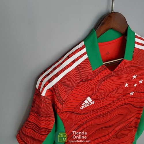 Camiseta Cruzeiro Portero Rojo 2021/2022