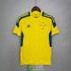 Camiseta Cruzeiro Training Amarillo Azul 2021/2022