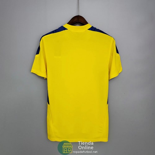 Camiseta Cruzeiro Training Amarillo Azul 2021/2022