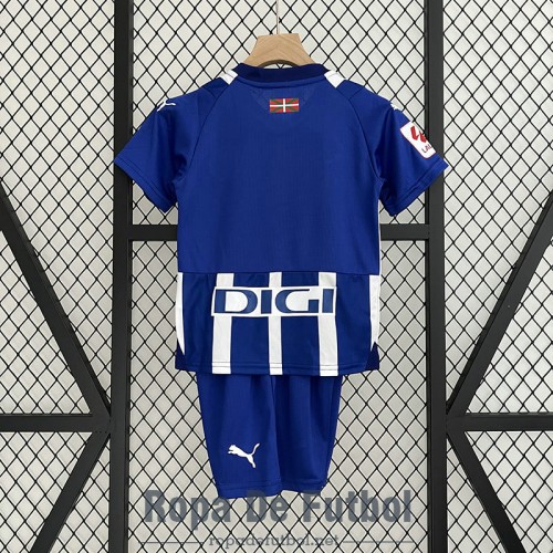 Camiseta Deportivo Alaves Ninos Primera Equipación 2023/2024