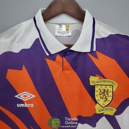 Camiseta Escocia Retro Segunda Equipación 1991/1993