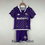 Camiseta Fiorentina Ninos Primera Equipacion 2023/2024