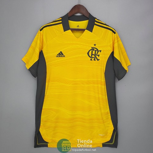 Camiseta Flamengo Portero Amarillo 2021/2022