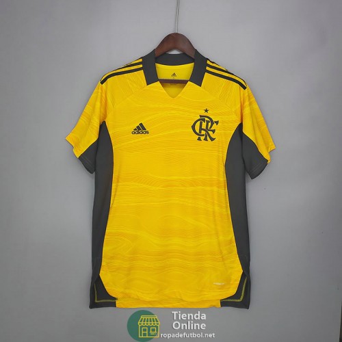 Camiseta Flamengo Portero Amarillo 2021/2022