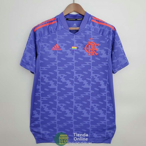 Camiseta Flamengo Pride Azul 2021/2022