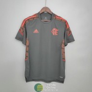 Camiseta Flamengo Training Gris Rojo 2021/2022