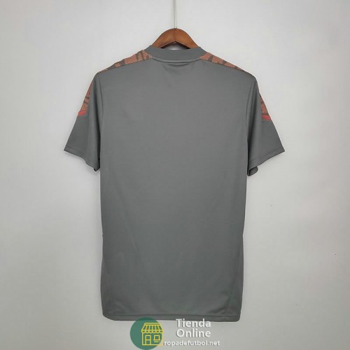 Camiseta Flamengo Training Gris Rojo 2021/2022