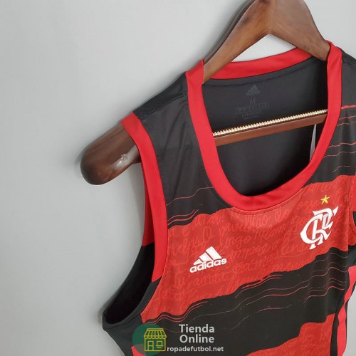 Camiseta Flamengo Vest Rojo Negro 2021/2022