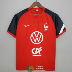 Camiseta Francia Training Rojo III 2021/2022