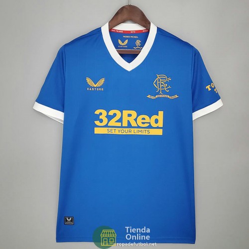 Camiseta Glasgow Rangers Primera Equipación 2021/2022